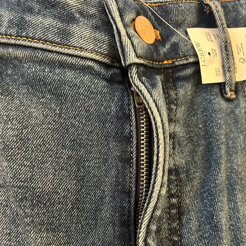 J Crew Curvy Classic Vintage Straight Leg Jeans, 32 (Measurements below) - Picture 4 of 7